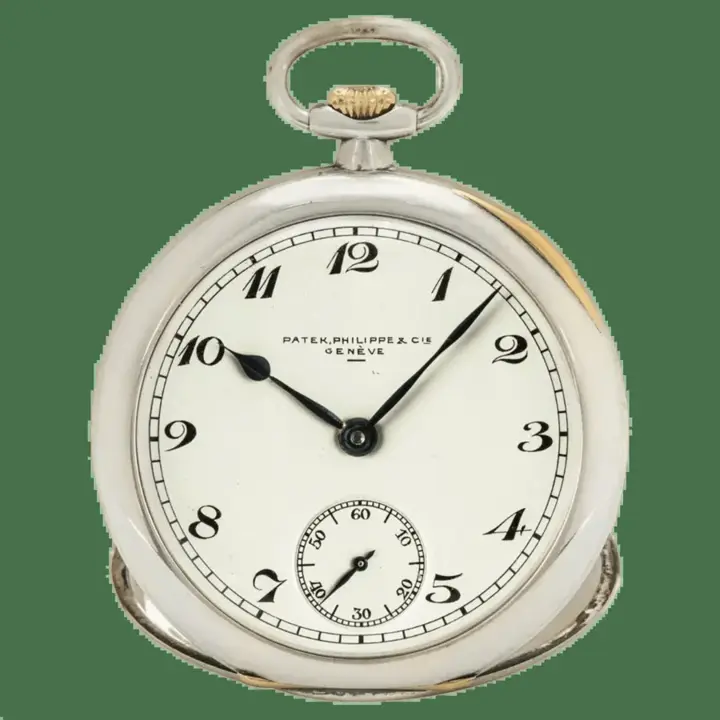 Patek Philippe Sliver & Gold DressPocket Watch – C1920 — عکس ۱ از رکورد آرشیو WatchMuseum