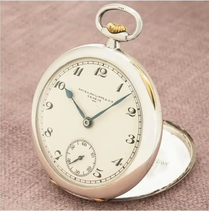 Patek Philippe Sliver & Gold DressPocket Watch – C1920 — عکس ۲ از رکورد آرشیو WatchMuseum