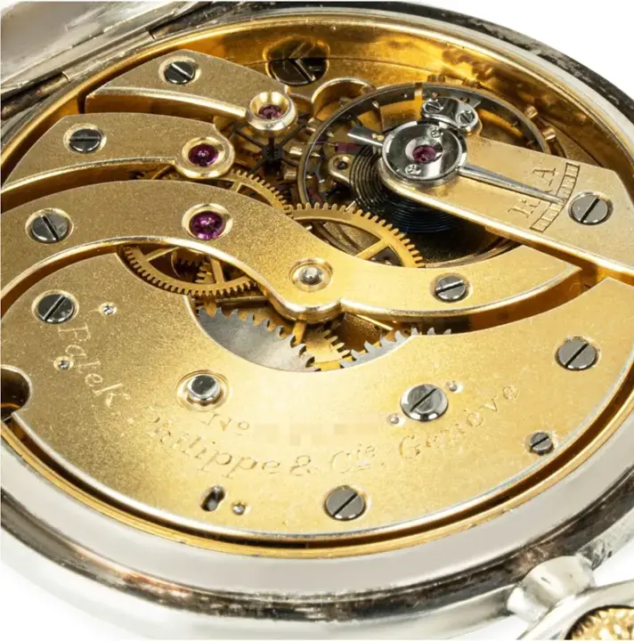 Patek Philippe Sliver & Gold DressPocket Watch – C1920 — عکس ۴ از رکورد آرشیو WatchMuseum