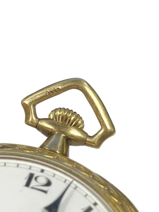 Patek Philippe Yellow Gold Chased Porcelain Dial Pocket Watch – 1920s — عکس ۶ از رکورد آرشیو WatchMuseum