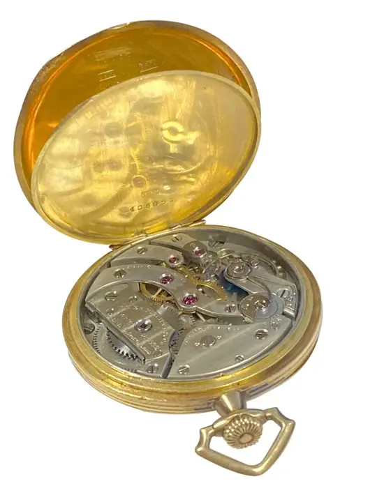 Patek Philippe Yellow Gold Chased Porcelain Dial Pocket Watch – 1920s — عکس ۸ از رکورد آرشیو WatchMuseum