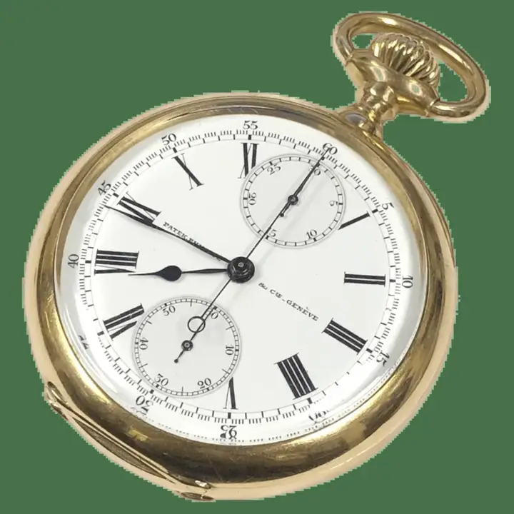 Patek Philippe Yellow Gold Chronograph Pocket Watch – 1909 — عکس ۱ از رکورد آرشیو WatchMuseum