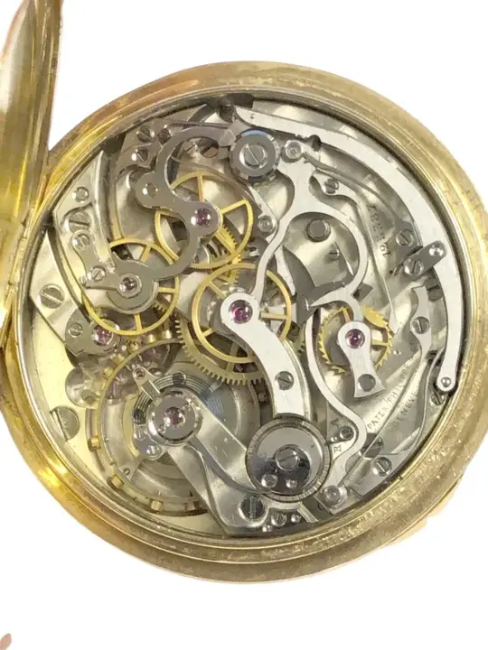 Patek Philippe Yellow Gold Chronograph Pocket Watch – 1909 — عکس ۸ از رکورد آرشیو WatchMuseum