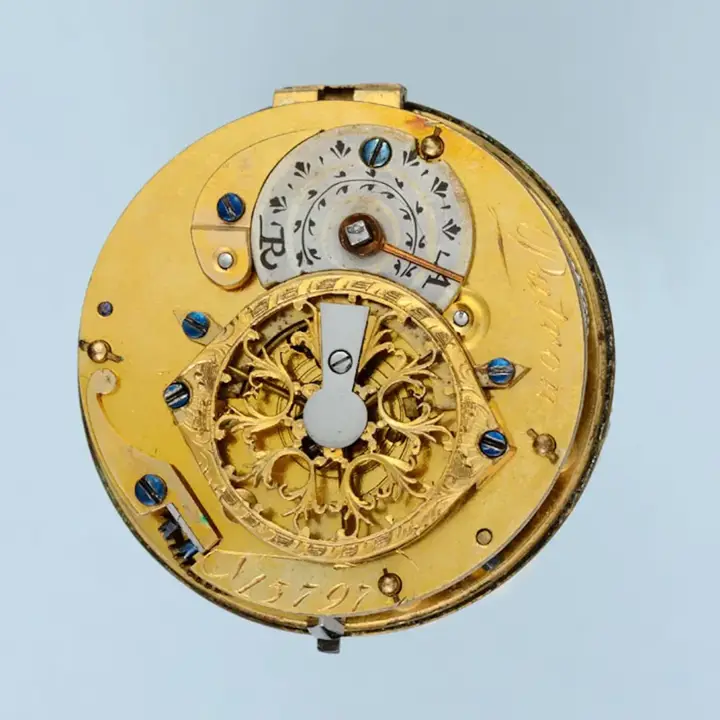 PEARL SET GOLD AND ENAMEL VERGE – 1790 — عکس ۲ از رکورد آرشیو WatchMuseum