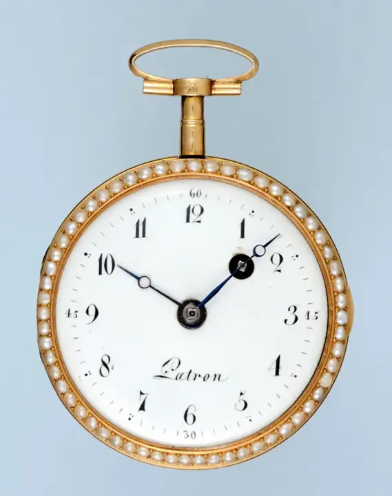 PEARL SET GOLD AND ENAMEL VERGE – 1790 — عکس ۳ از رکورد آرشیو WatchMuseum
