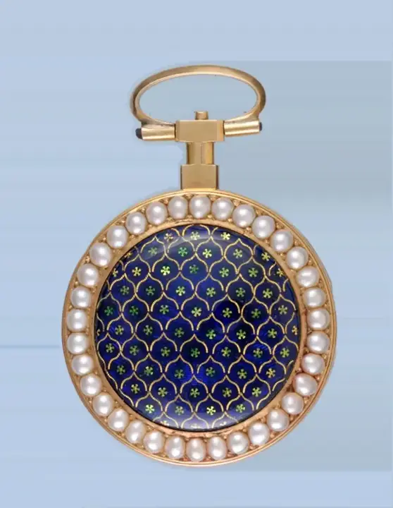 PEARL SET GOLD AND ENAMEL VERGE – 1830 — عکس ۱ از رکورد آرشیو WatchMuseum