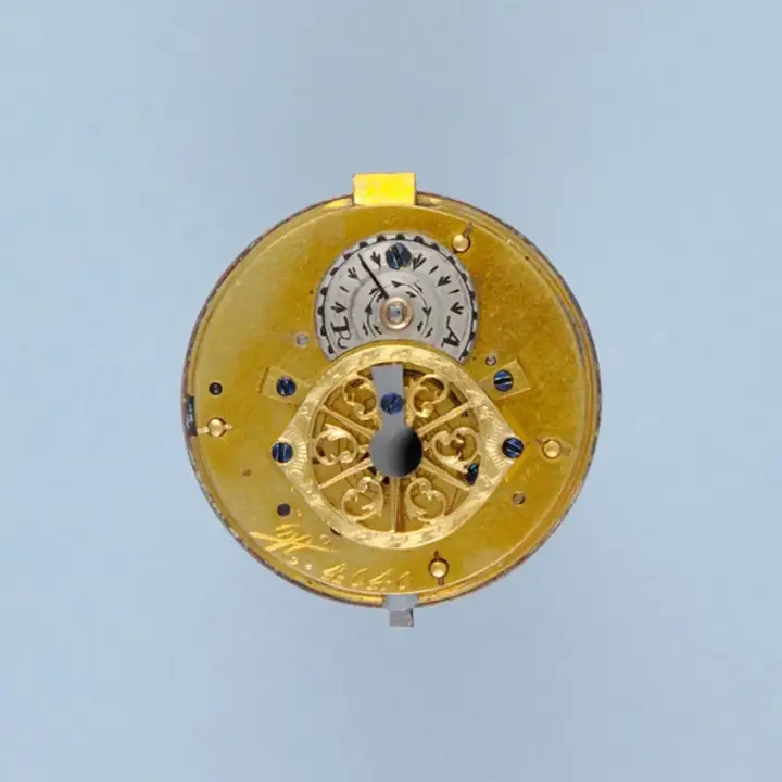 PEARL SET GOLD AND ENAMEL VERGE – 1830 — عکس ۲ از رکورد آرشیو WatchMuseum