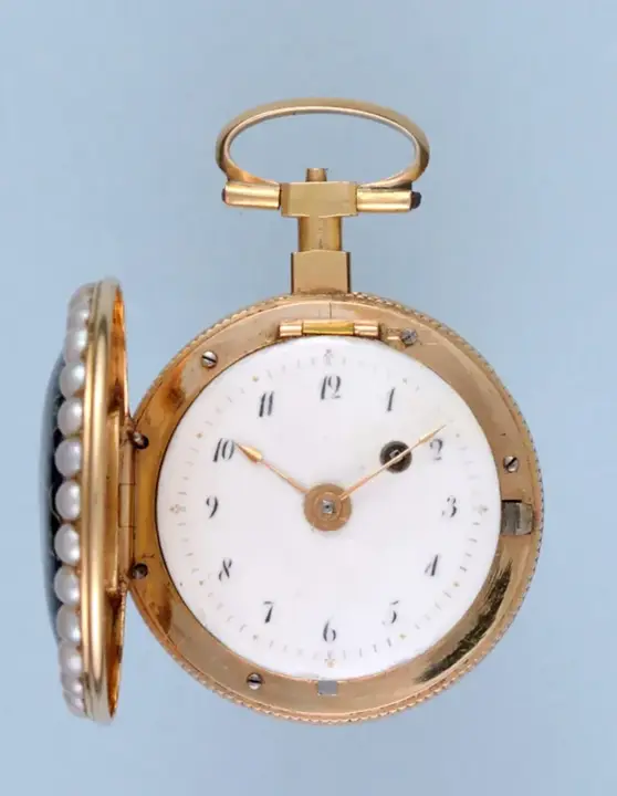 PEARL SET GOLD AND ENAMEL VERGE – 1830 — عکس ۳ از رکورد آرشیو WatchMuseum