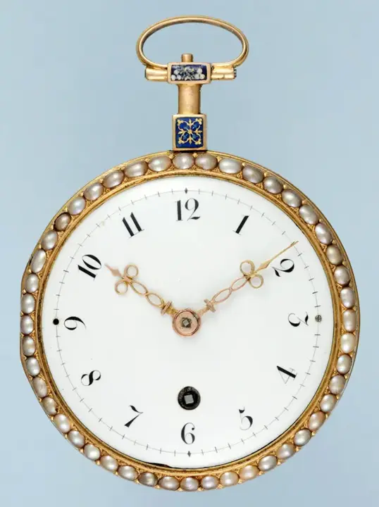 PEARL SET GOLD AND ENAMEL WATCH – 1800 — عکس ۲ از رکورد آرشیو WatchMuseum