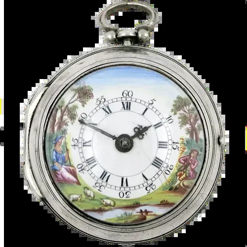 polychrome dial verge Pocket Watch – 1778 — عکس ۱ از رکورد آرشیو WatchMuseum