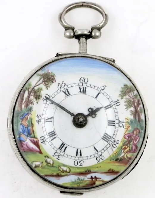 polychrome dial verge Pocket Watch – 1778 — عکس ۴ از رکورد آرشیو WatchMuseum