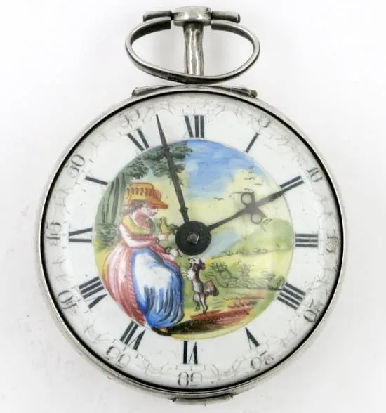 polychrome dial verge Pocket watch – 1791 — عکس ۸ از رکورد آرشیو WatchMuseum