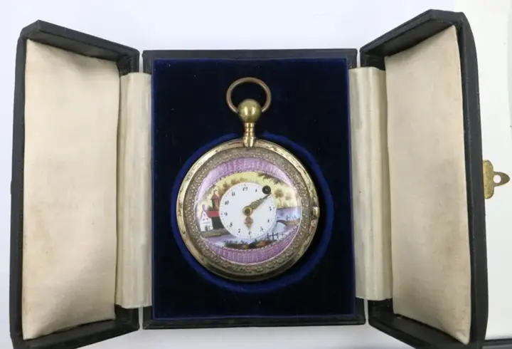 Polychrome French verge in unusual case – C1790 — عکس ۲ از رکورد آرشیو WatchMuseum