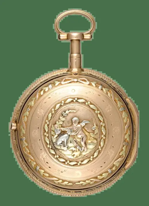 QUARTER REPEATING THREE COLOUR GOLD SWISS VERGE – Circa 1790 — عکس ۱ از رکورد آرشیو WatchMuseum