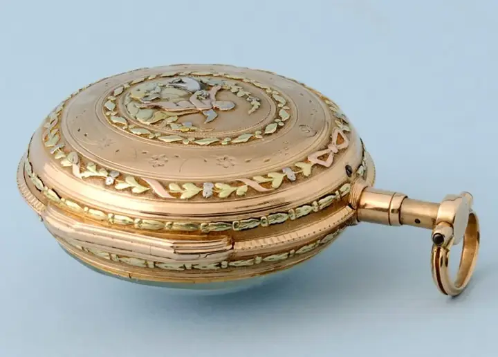 QUARTER REPEATING THREE COLOUR GOLD SWISS VERGE – Circa 1790 — عکس ۴ از رکورد آرشیو WatchMuseum