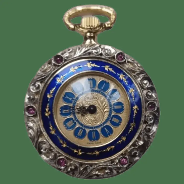 18ct Ruby and Diamond Pocket Watch with Jewels – 1970 — عکس ۱ از رکورد آرشیو WatchMuseum