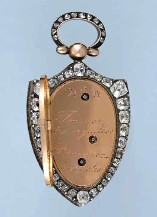 DIAMOND SET VISIBLE BALANCE PENDANT WATCH – 19th Century — عکس ۷ از رکورد آرشیو WatchMuseum