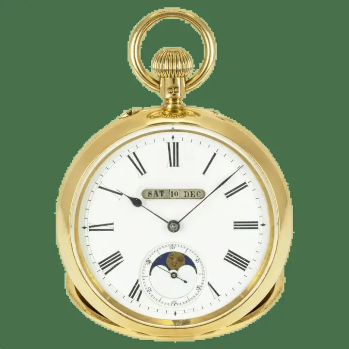 Digital Triple Calendar Moon Phase PocketWatch – C1880 — عکس ۱ از رکورد آرشیو WatchMuseum