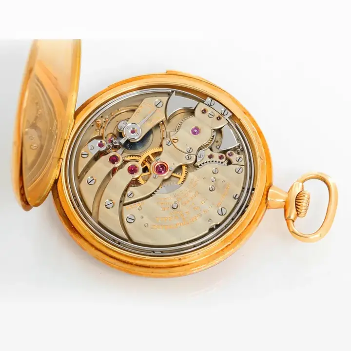 EXTRA Patek Phillipe for Tiffany & Co. Minute Repeater Men’s Pocket Watch – 1905-1910 — عکس ۵ از رکورد آرشیو WatchMuseum