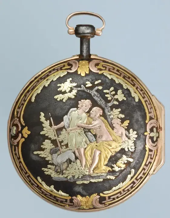 GOLD DECORATED WATCH AND CHATELAINE – 1760 — عکس ۲ از رکورد آرشیو WatchMuseum