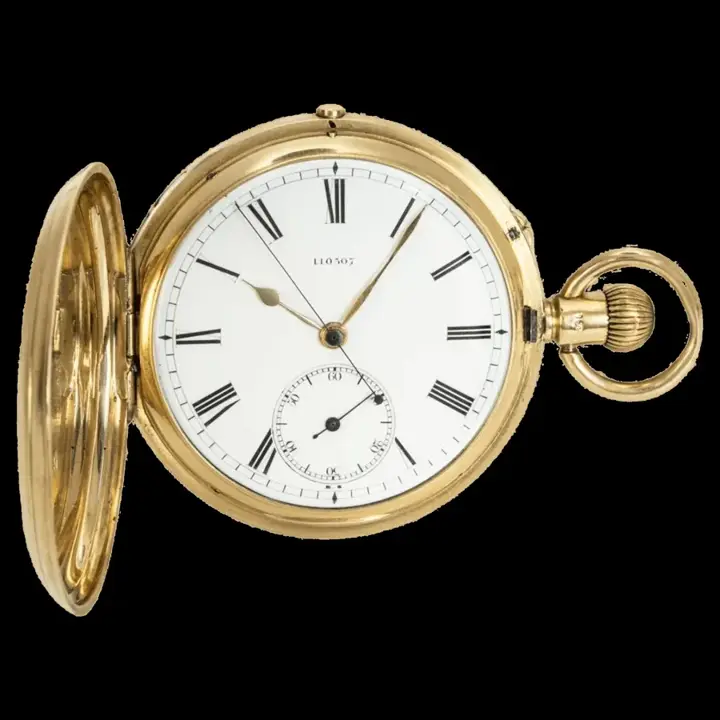 18CT Gold Independent Second Pocket Watch – 1884 — عکس ۱ از رکورد آرشیو WatchMuseum