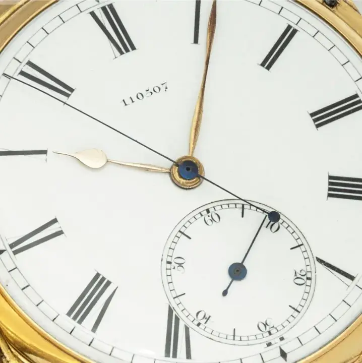 18CT Gold Independent Second Pocket Watch – 1884 — عکس ۳ از رکورد آرشیو WatchMuseum