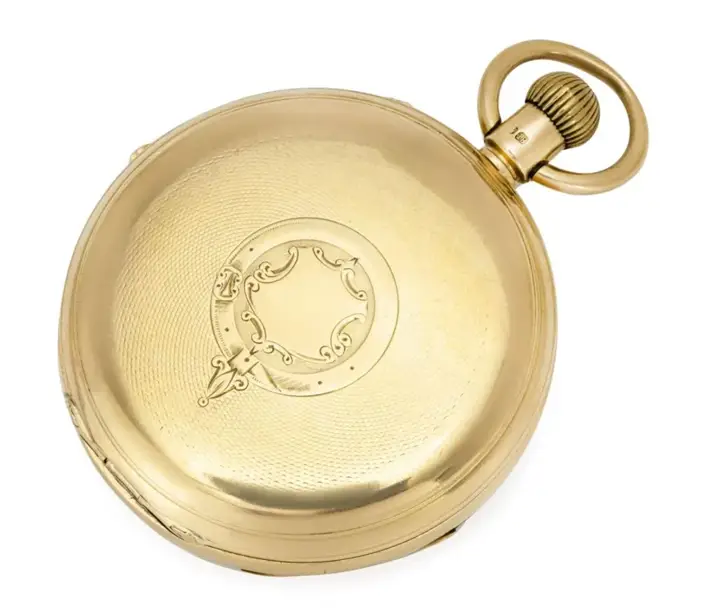 18CT Gold Independent Second Pocket Watch – 1884 — عکس ۶ از رکورد آرشیو WatchMuseum