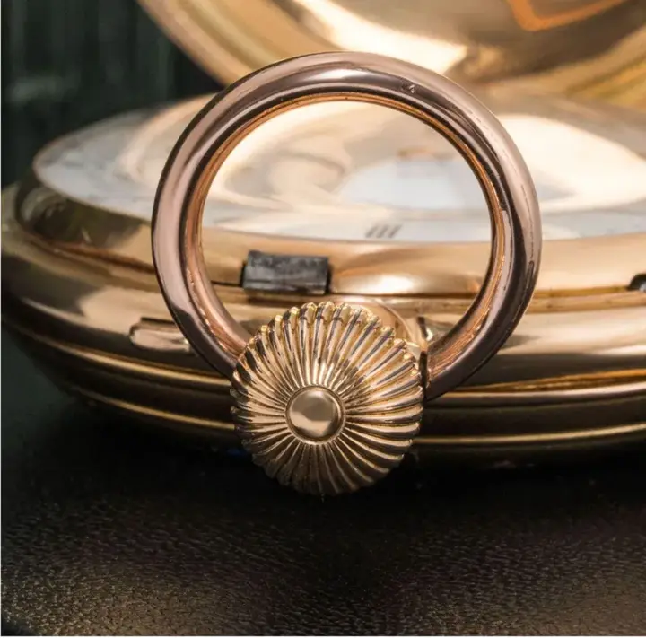Rose Gold Enamelled Pivoted Detente Pocket Watch – 1880 — عکس ۶ از رکورد آرشیو WatchMuseum
