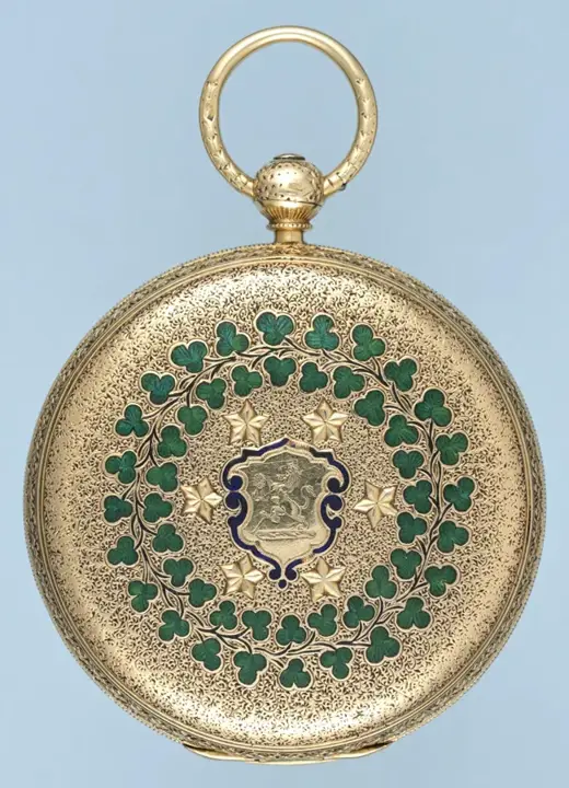 IRISH GOLD AND ENAMEL LEVER – 1863 — عکس ۲ از رکورد آرشیو WatchMuseum