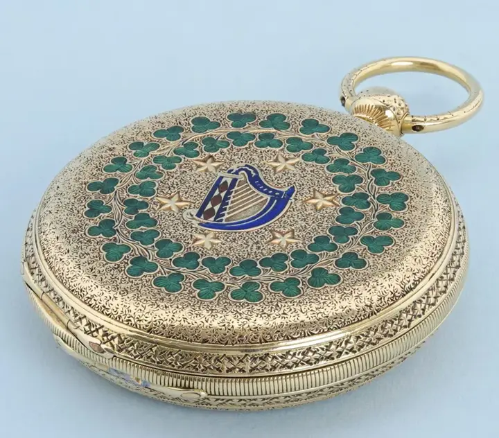 IRISH GOLD AND ENAMEL LEVER – 1863 — عکس ۴ از رکورد آرشیو WatchMuseum