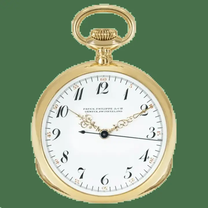 Patek Philippe 18CT Gold Centre Second Pocket Watch – 1920 — عکس ۱ از رکورد آرشیو WatchMuseum