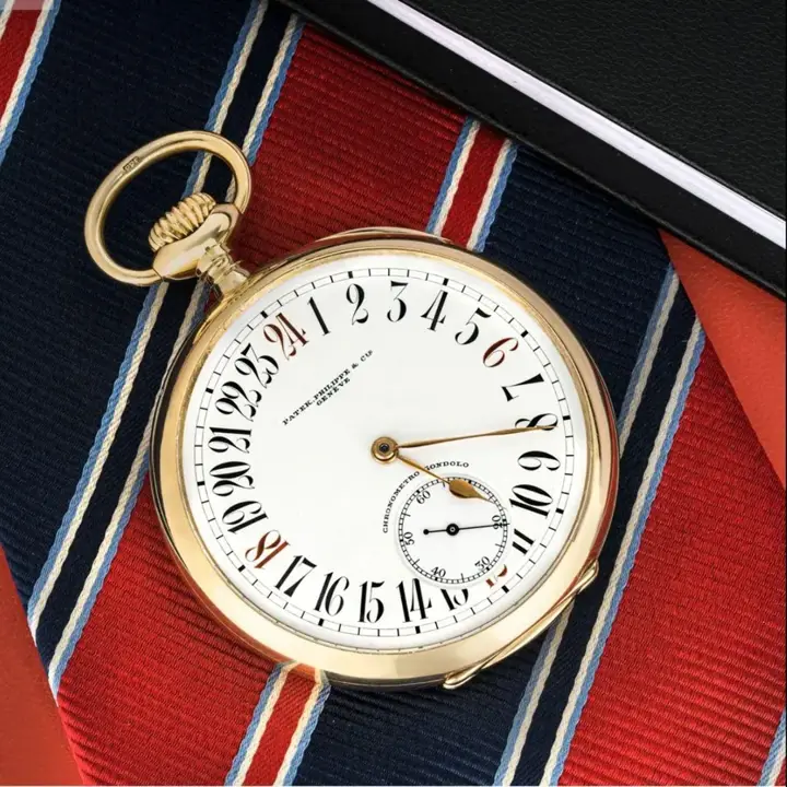 Patek Philippe Gondolo 24 Hour Dial Lever Pocket Watch – Circa 1910 — عکس ۷ از رکورد آرشیو WatchMuseum