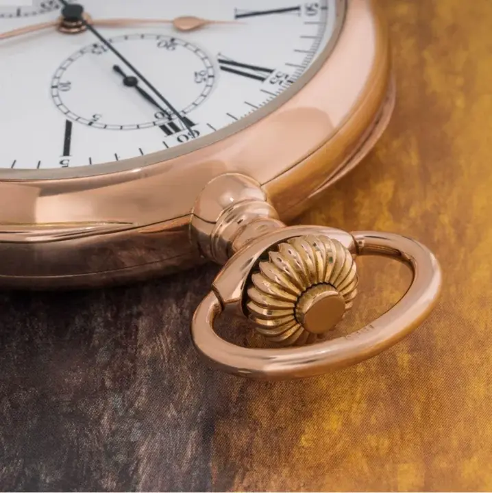 Patek Philippe Gondolo Rose Gold Chronograph Pocket Watch – C1920s — عکس ۳ از رکورد آرشیو WatchMuseum