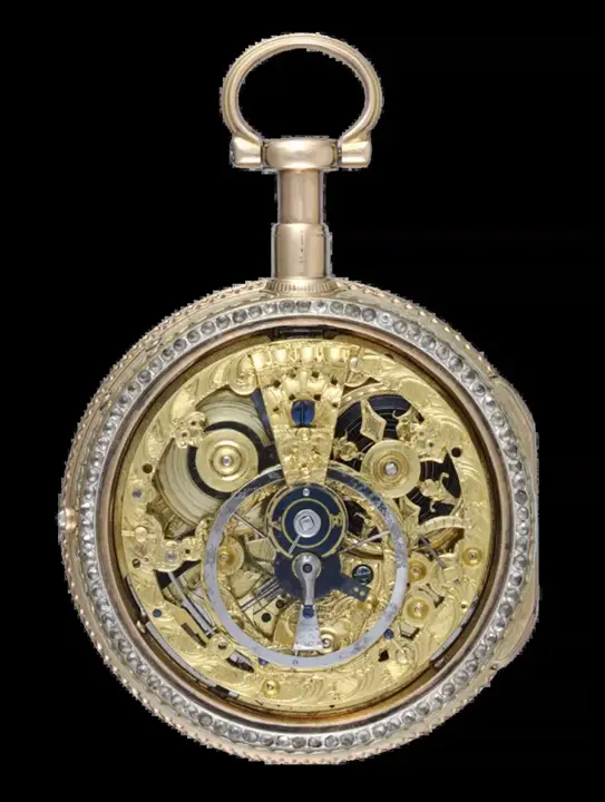 Skeletonised Repeating Pocket Watch with glass dial – 1760 — عکس ۱ از رکورد آرشیو WatchMuseum