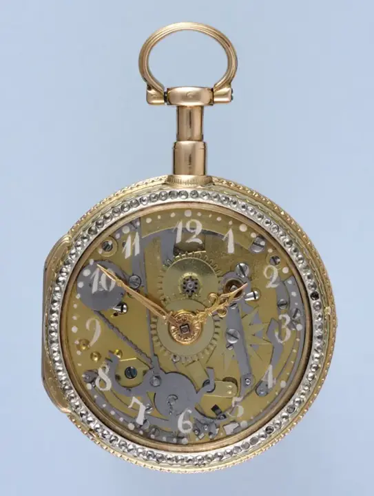 Skeletonised Repeating Pocket Watch with glass dial – 1760 — عکس ۲ از رکورد آرشیو WatchMuseum