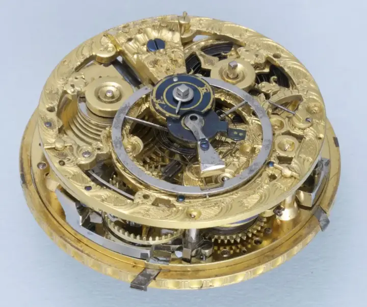 Skeletonised Repeating Pocket Watch with glass dial – 1760 — عکس ۳ از رکورد آرشیو WatchMuseum