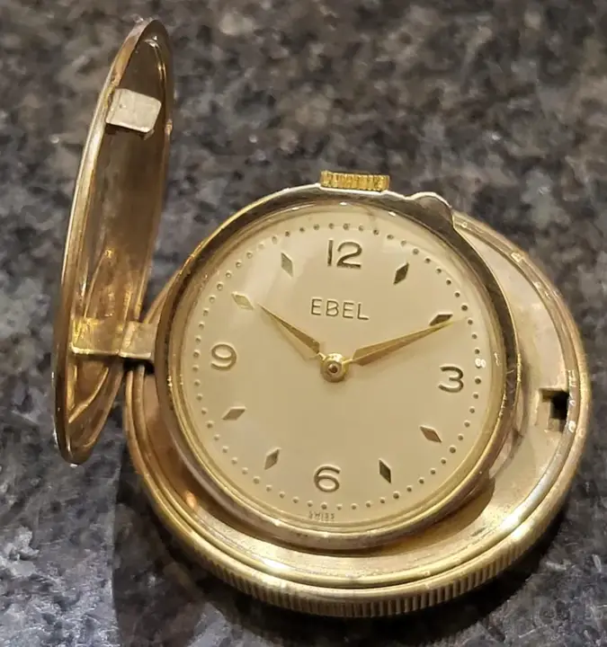 Ebel Gold Plated Pocket Watch – 1950 — عکس ۸ از رکورد آرشیو WatchMuseum