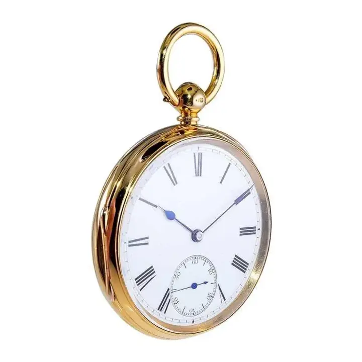 Rob Crook 18 Karat Yellow Gold Keywind Pocket Watch – Circa 1845 — عکس ۲ از رکورد آرشیو WatchMuseum