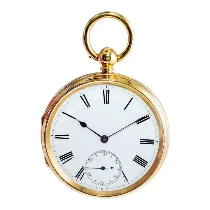 Rob Crook 18 Karat Yellow Gold Keywind Pocket Watch – Circa 1845 — عکس ۳ از رکورد آرشیو WatchMuseum
