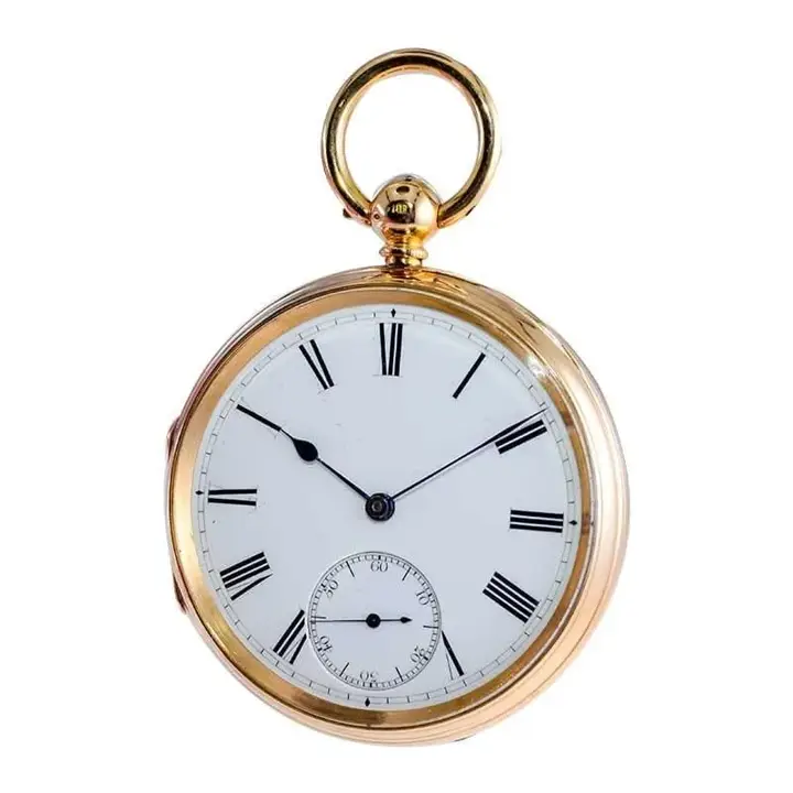 Rob Crook 18 Karat Yellow Gold Keywind Pocket Watch – Circa 1845 — عکس ۵ از رکورد آرشیو WatchMuseum
