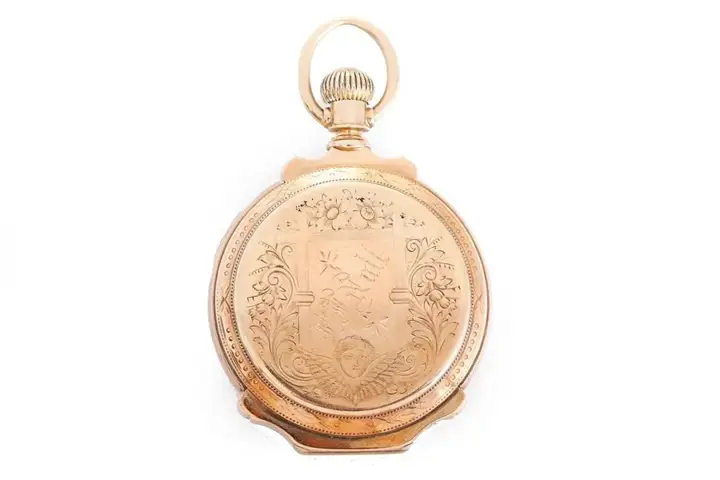 Rockford Yellow Gold Box Hinge Pocket Watch – 20th Century — عکس ۵ از رکورد آرشیو WatchMuseum