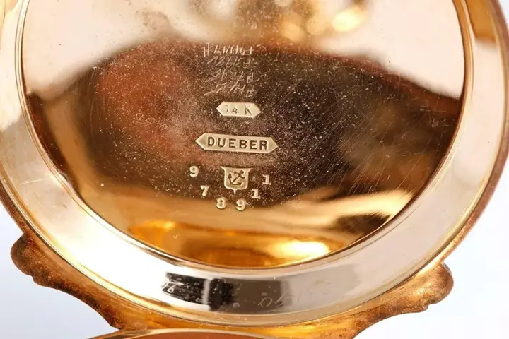 Rockford Yellow Gold Box Hinge Pocket Watch – 20th Century — عکس ۶ از رکورد آرشیو WatchMuseum
