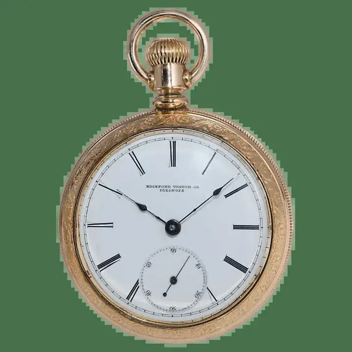 Rockford Yellow Gold Filled Pocket Watch – 1886 — عکس ۱ از رکورد آرشیو WatchMuseum