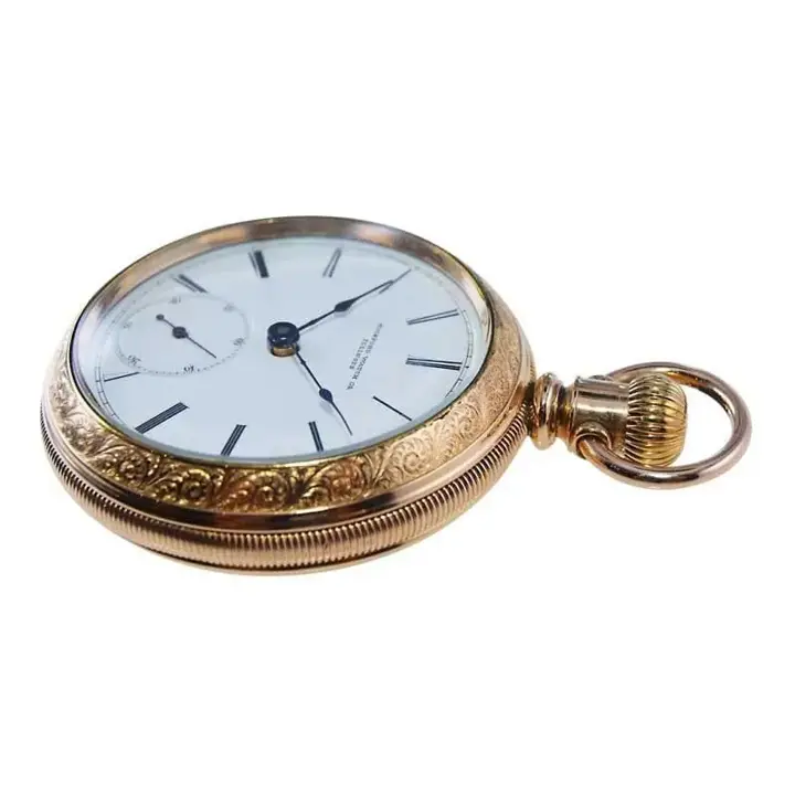 Rockford Yellow Gold Filled Pocket Watch – 1886 — عکس ۵ از رکورد آرشیو WatchMuseum