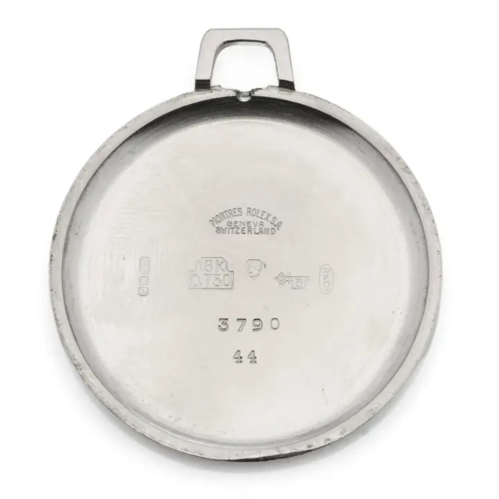 Rolex Cellini 18karat white gold and diamond wind pocket watch – 1970’s — عکس ۴ از رکورد آرشیو WatchMuseum