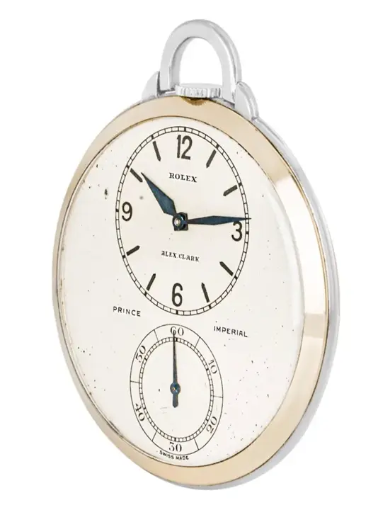 Rolex Prince Imperial Observatory Quality Bi-Colour Gold Dress Pocket Watch – 1931 — عکس ۲ از رکورد آرشیو WatchMuseum