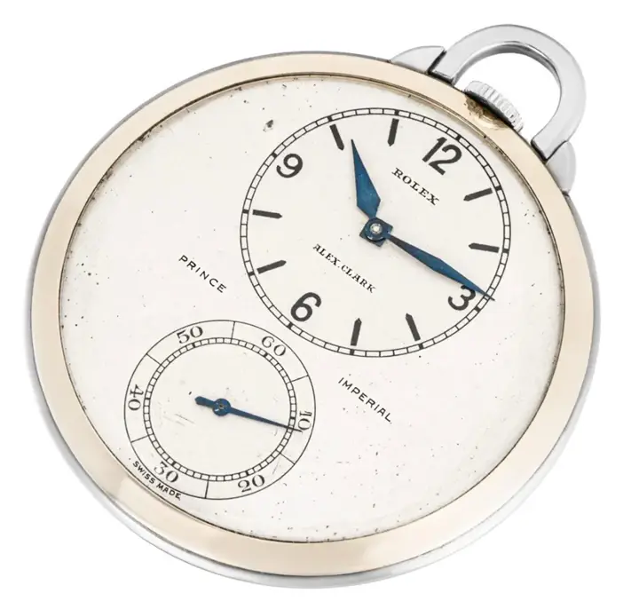 Rolex Prince Imperial Observatory Quality Bi-Colour Gold Dress Pocket Watch – 1931 — عکس ۳ از رکورد آرشیو WatchMuseum