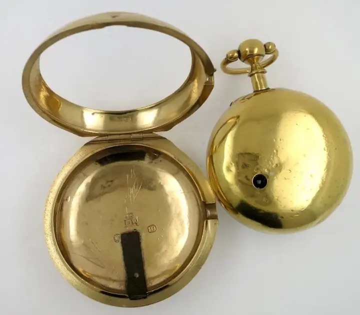 Silver gilt pair cased London verge – 1887 — عکس ۲ از رکورد آرشیو WatchMuseum