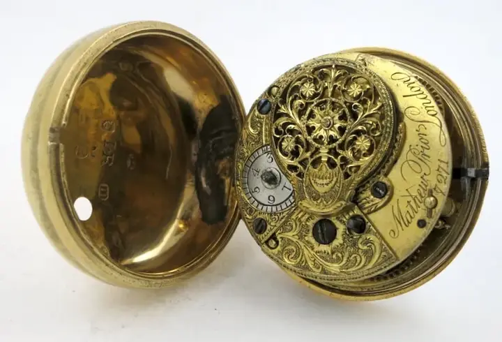 Silver gilt pair cased London verge – 1887 — عکس ۷ از رکورد آرشیو WatchMuseum