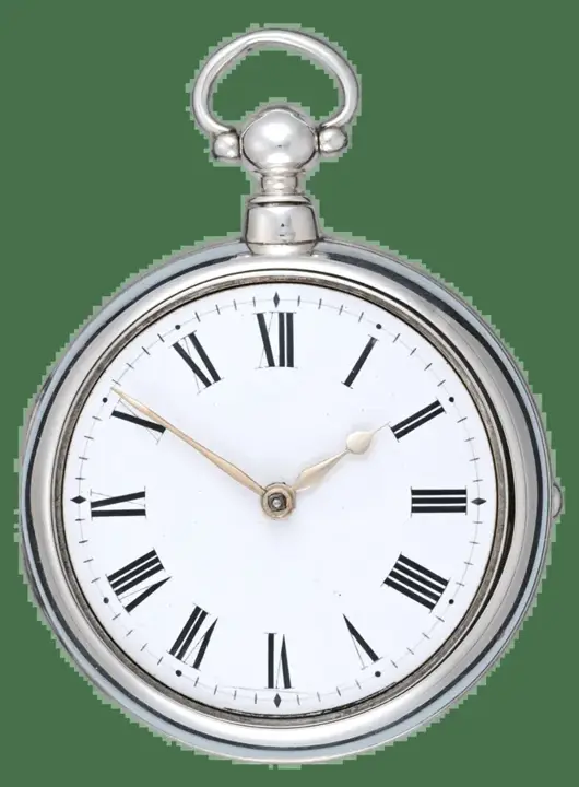 SILVER PAIR CASED ENGLISH VERGE POCKET WATCH – 1817 — عکس ۱ از رکورد آرشیو WatchMuseum